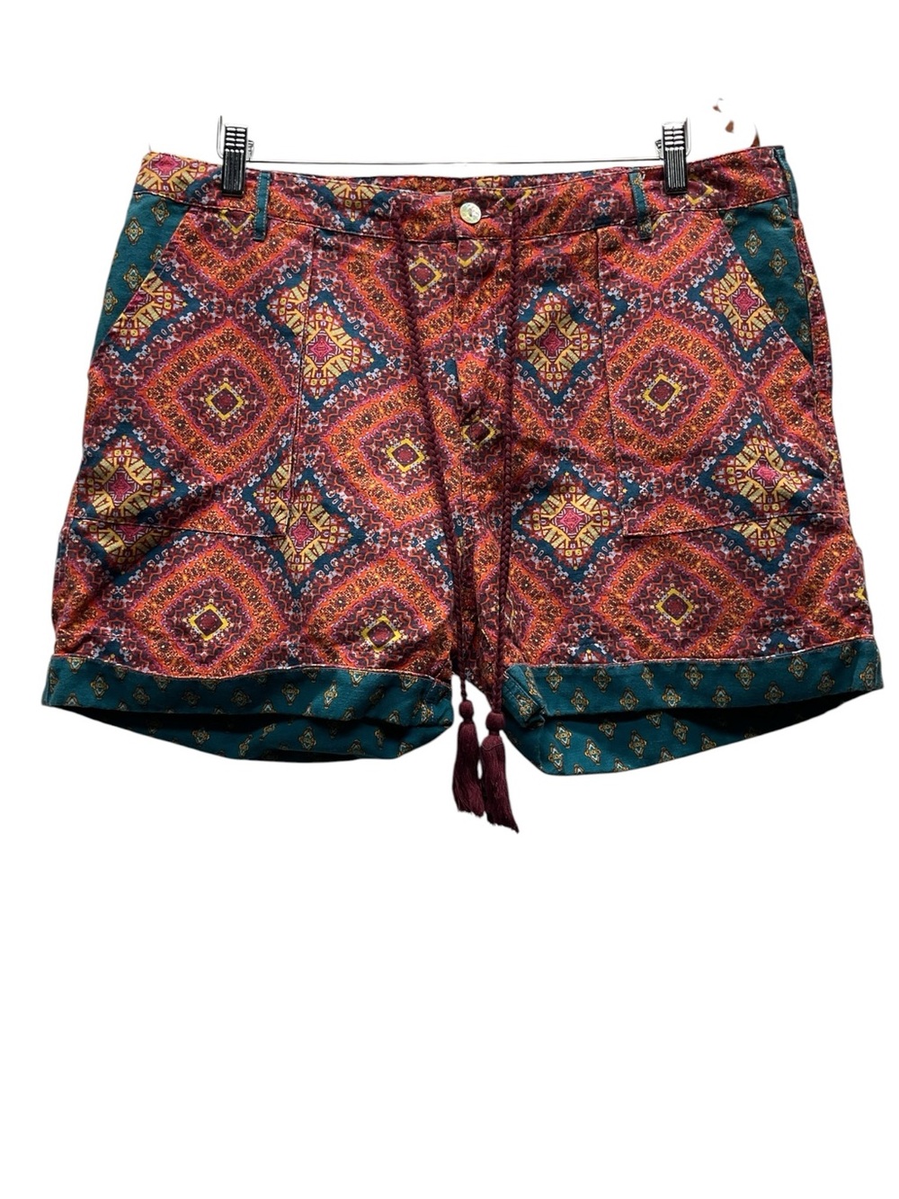 Sundance kalini Short in Multi-Color Size PL Linen-Cotton Bohemian Whimsical